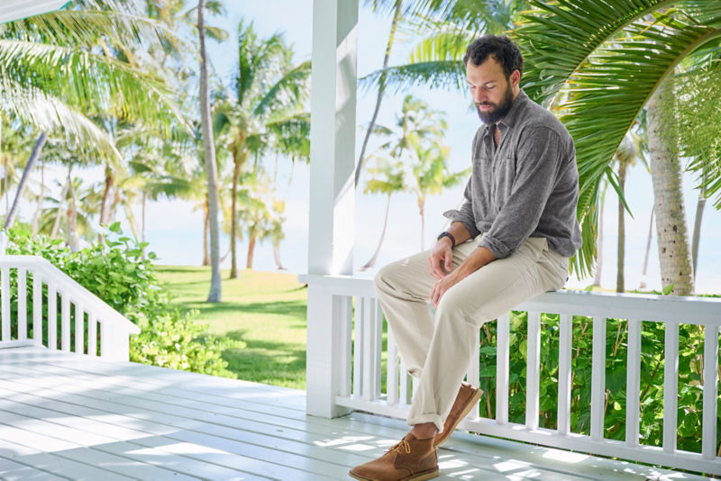 Ultimate Khakis Plain Front Pants - STONE image number 4