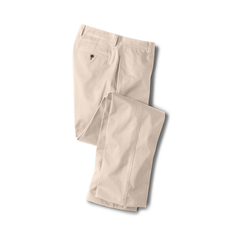 Ultimate Khakis Plain Front Pants - STONE image number 3