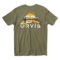 Trout Landscape T-Shirt - MILITARY GREEN image number 0
