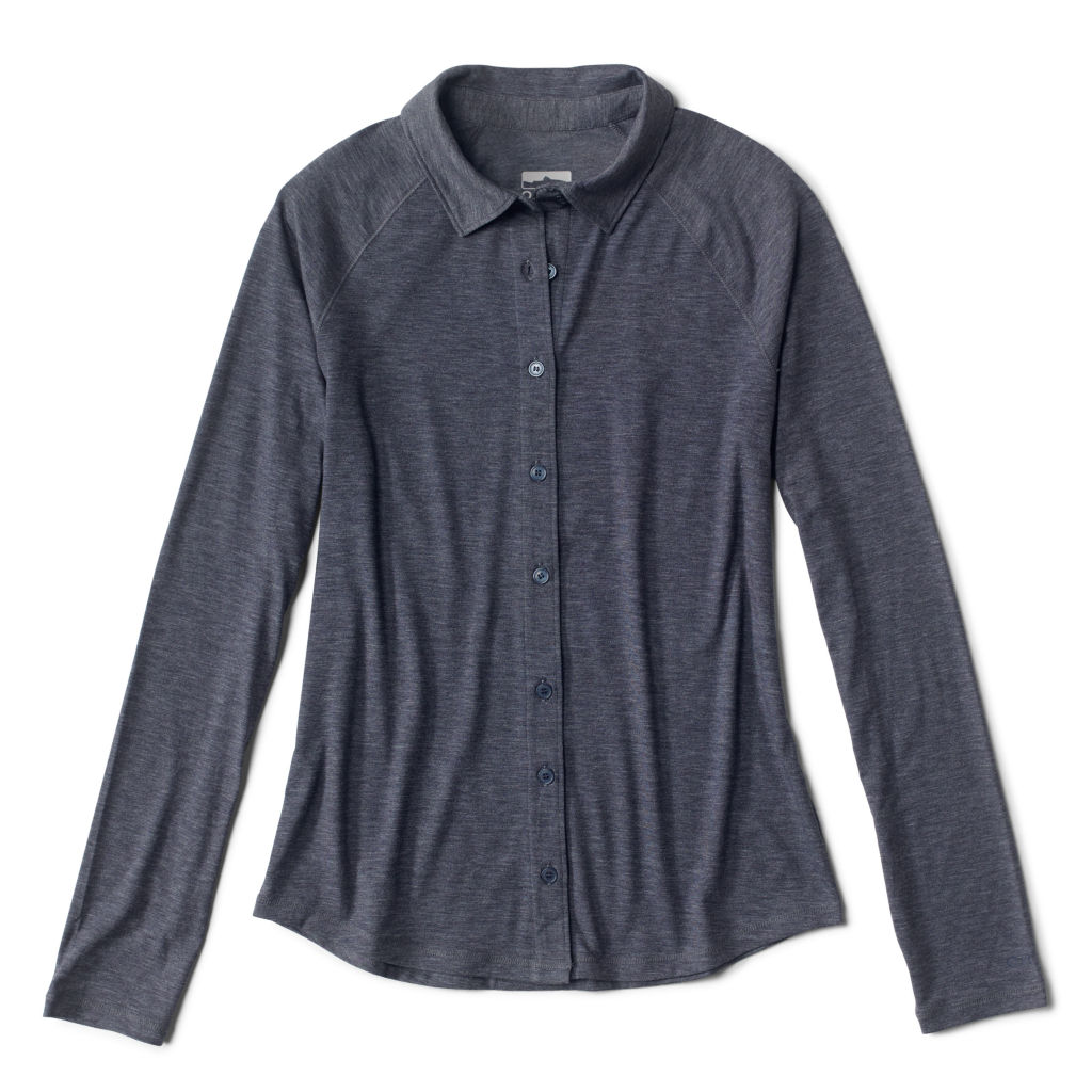 Women's DriCast™ Long-Sleeved Button-Front - TRUE NAVY image number 4