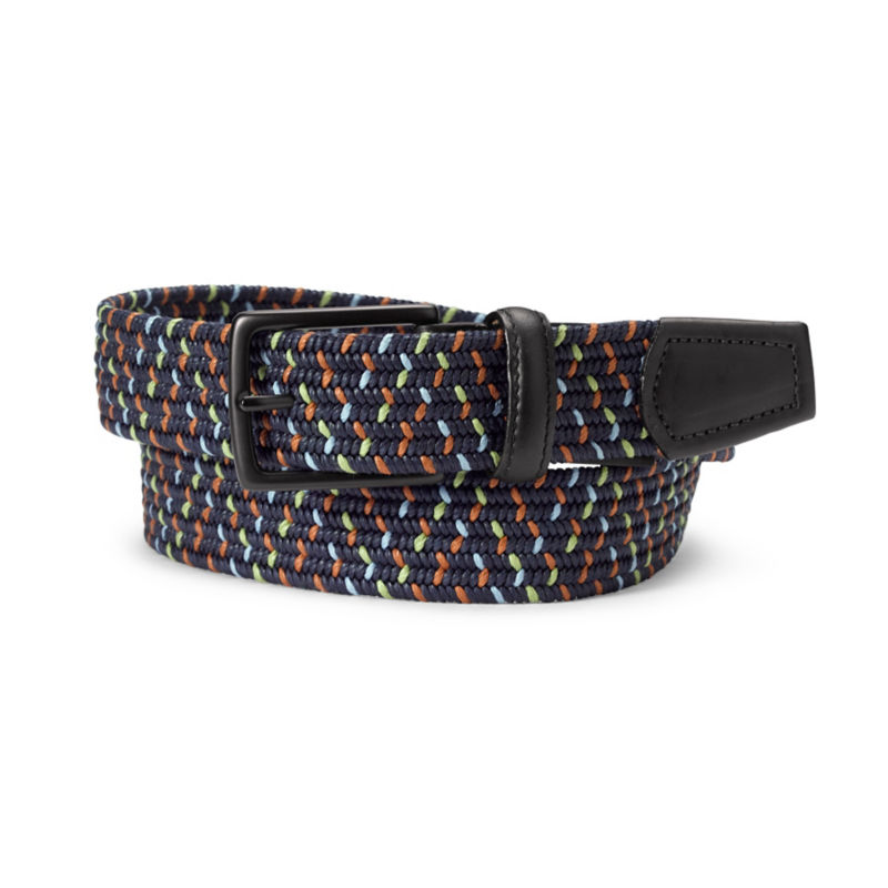 Speckled Stretch Cord Belt - NAVY MULTI