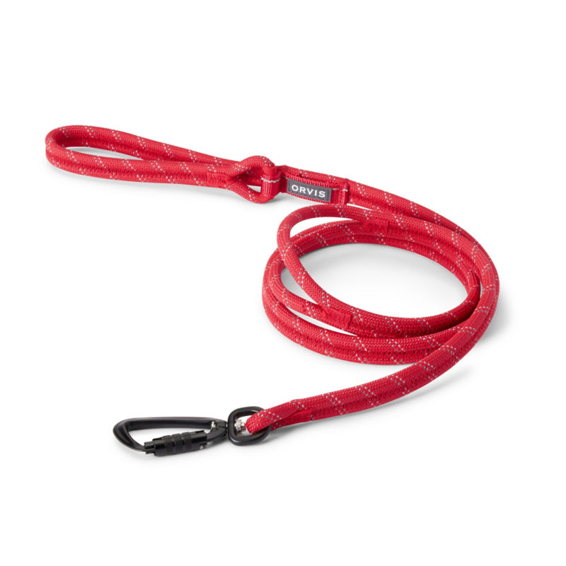 Tough Trail&reg; Climbing Rope Clip Dog Lead - RED image number 0