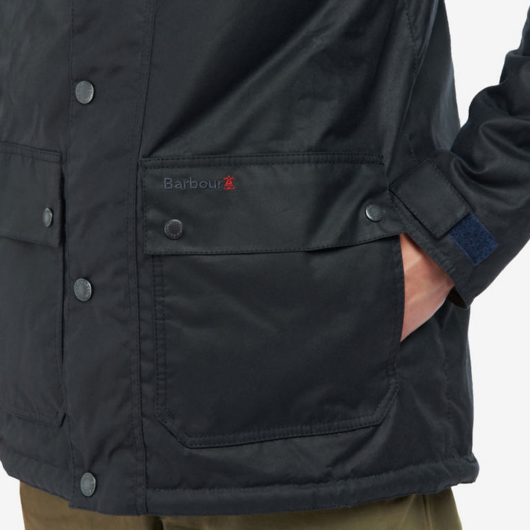 Barbour® Rockfield Waxed Jacket - NAVY image number 4