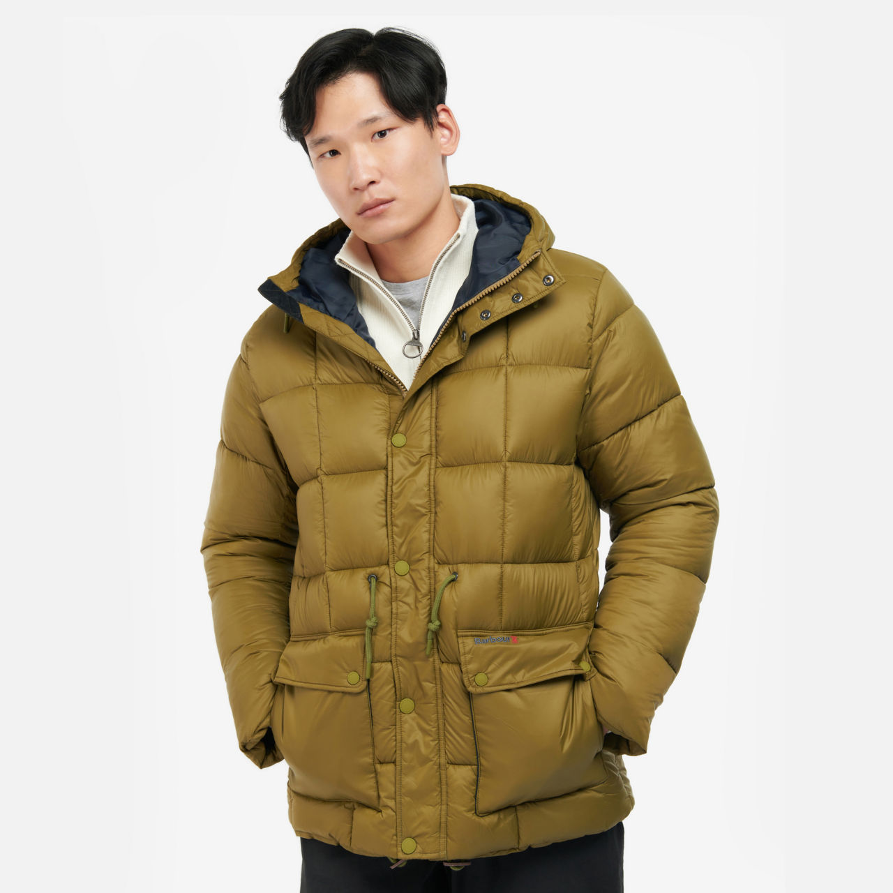 Barbour® Fell Baffle Quilted Jacket - NORTH GREEN image number 1