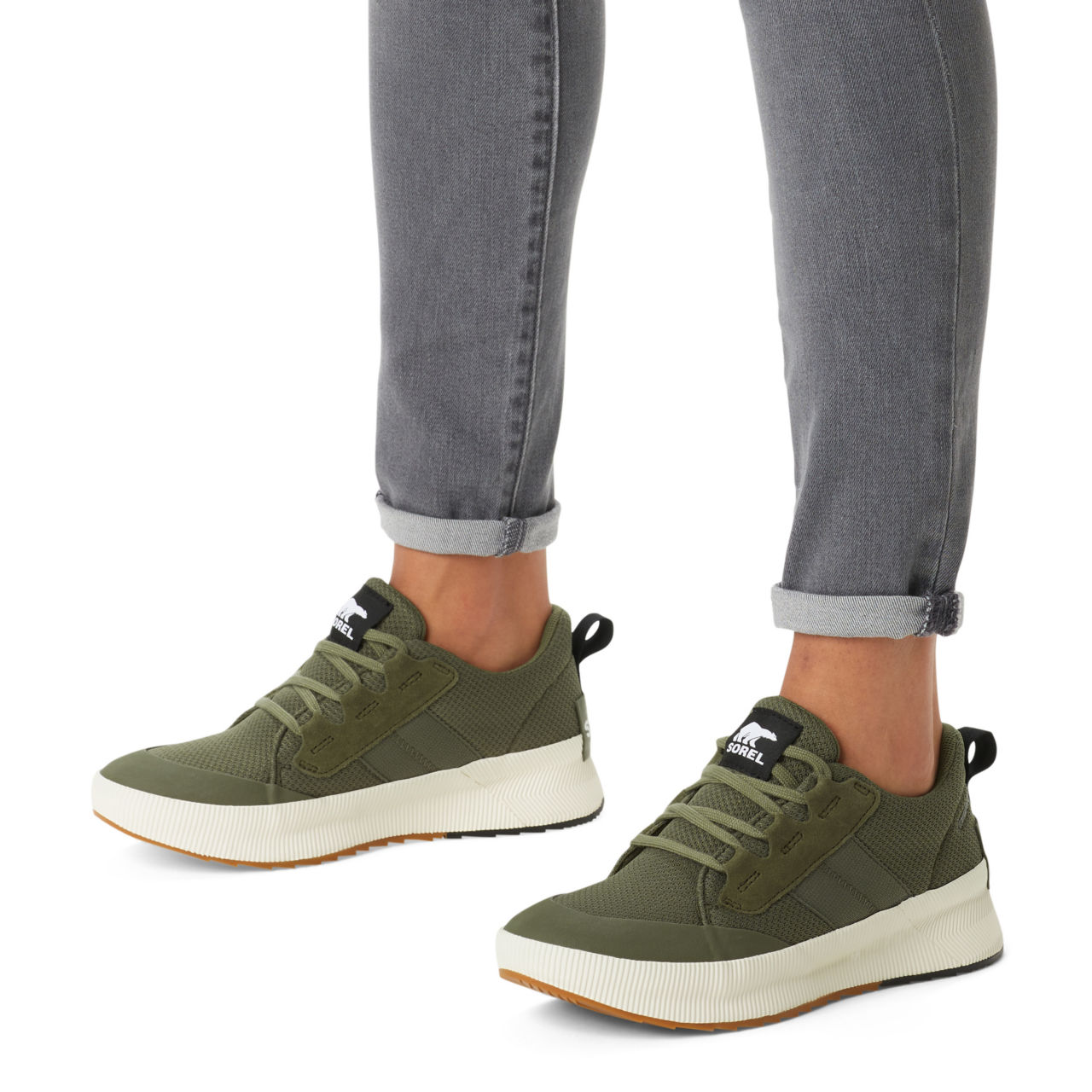 Sorel® WaterProof Out-N-About III Low Sneaker - STONE GREEN image number 5