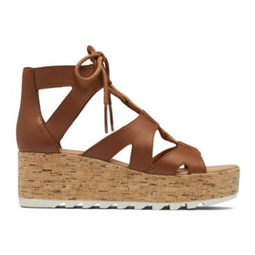 Sorel® Cameron Flatform Lace Wedge Sandals - 