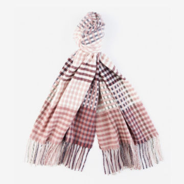Barbour® Bryony Check Scarf - MIDNIGHT BERRY image number 0