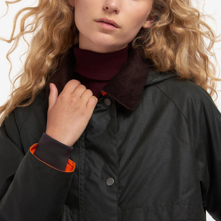 Barbour® Women’s Bromdale Waxed Jacket - SAGE image number 0