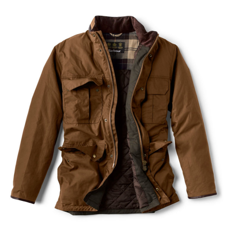 Barbour® Malcolm Wax Jacket - BROWN image number 1