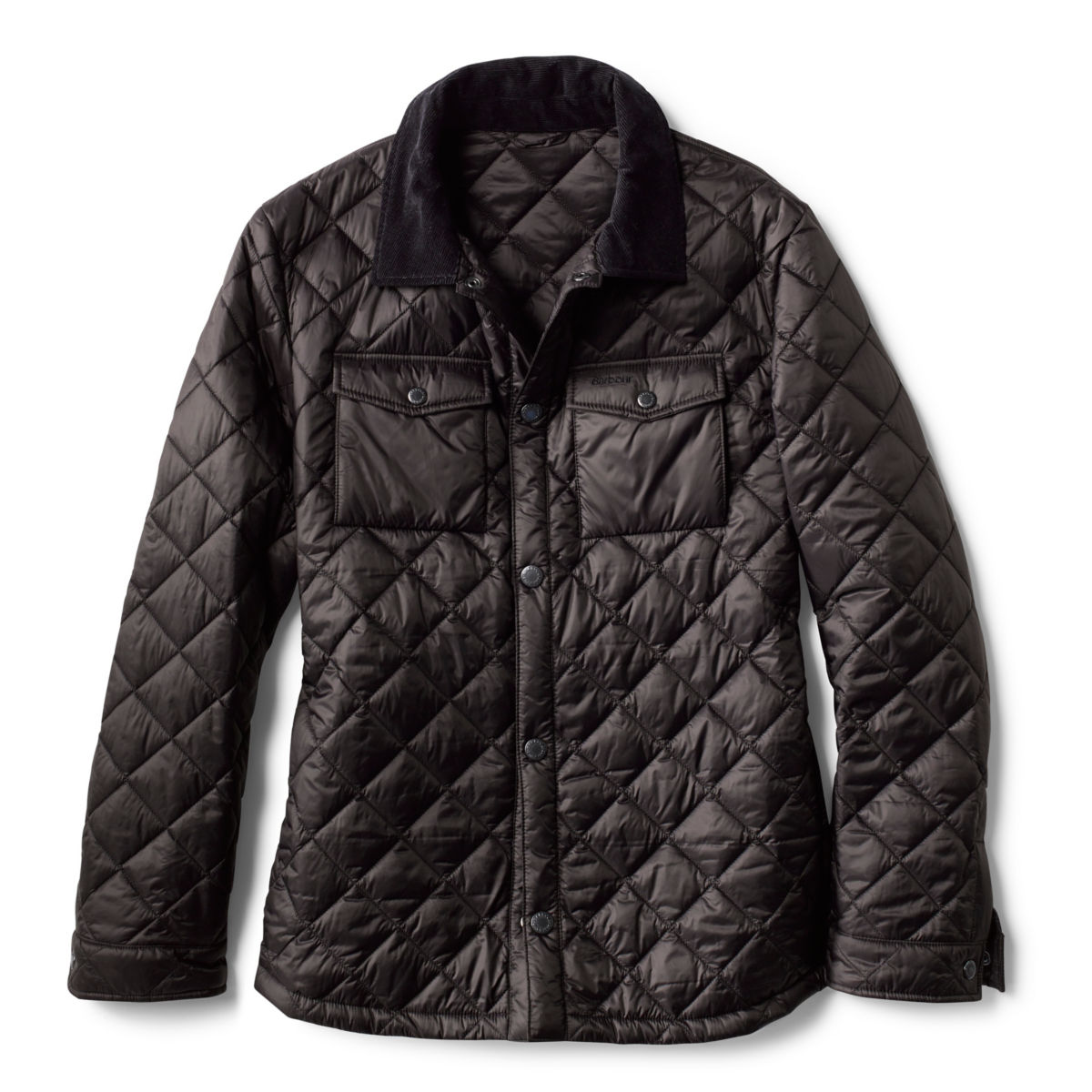 Barbour® Shirt Quilt Jacket - BLACKimage number 0