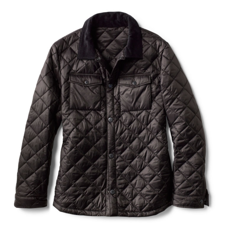 Barbour® Shirt Quilt Jacket - BLACK image number 0
