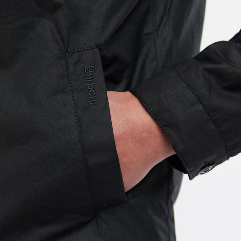 Barbour® Harrington Wax Jacket - BLACK image number 4