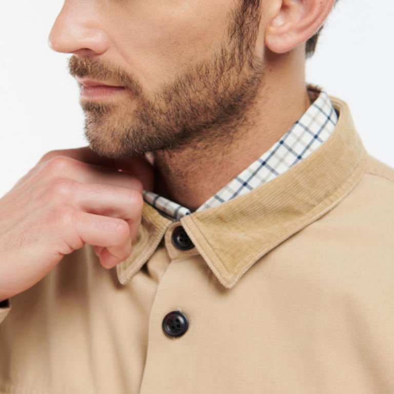 Barbour® Catbell Overshirt - LIGHT STONE image number 3