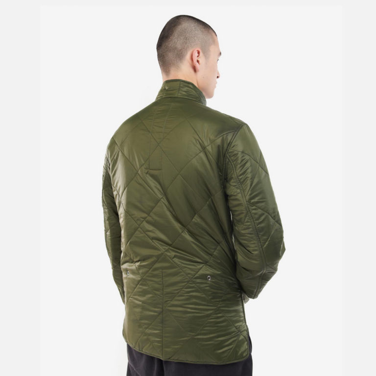 Barbour® Men’s Brompton Reversible Fold Quilted Jacket - OLIVE image number 3