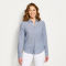 Performance Linen Long-Sleeved Shirt - DUSTY BLUE CHAMBRAY image number 0