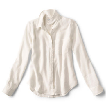 Performance Linen Long-Sleeved Shirt - WHITE