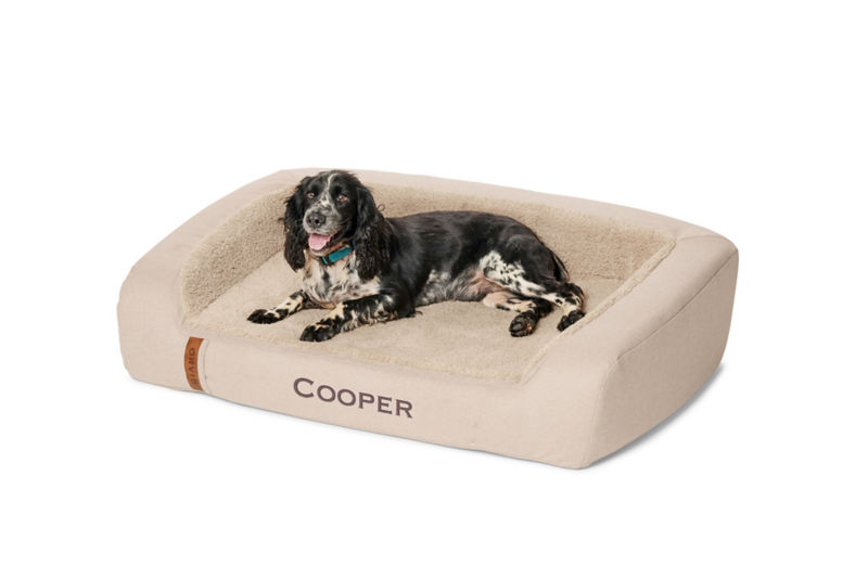Orvis RecoveryZone&reg; FleeceLock&reg; Couch Dog Bed - KHAKI image number 2