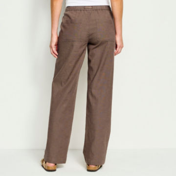 Performance Linen Relaxed Fit Wide-Leg Pants - image number 2