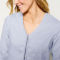 Women’s Performance Linen Three-Quarter-Sleeved Shirt - DUSTY BLUE CHAMBRAY image number 4