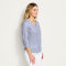 Women’s Performance Linen Three-Quarter-Sleeved Shirt - DUSTY BLUE CHAMBRAY image number 2
