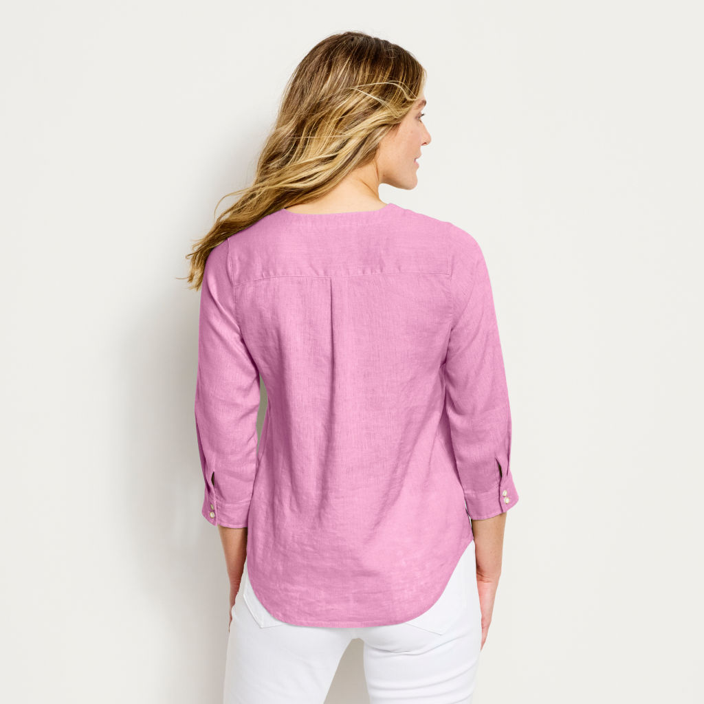 Women’s Performance Linen Three-Quarter-Sleeved Shirt - PINK LEMONADE image number 2
