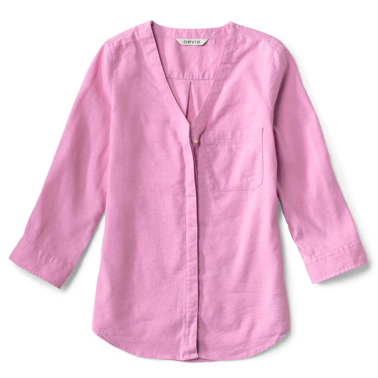 Women’s Performance Linen Three-Quarter-Sleeved Shirt - PINK LEMONADE image number 4