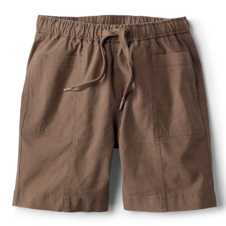 Performance Linen Relaxed Fit 6" Shorts - MUSHROOM