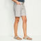 Performance Linen Relaxed Fit 6" Shorts - INDIGO NATURAL STRIPE image number 2