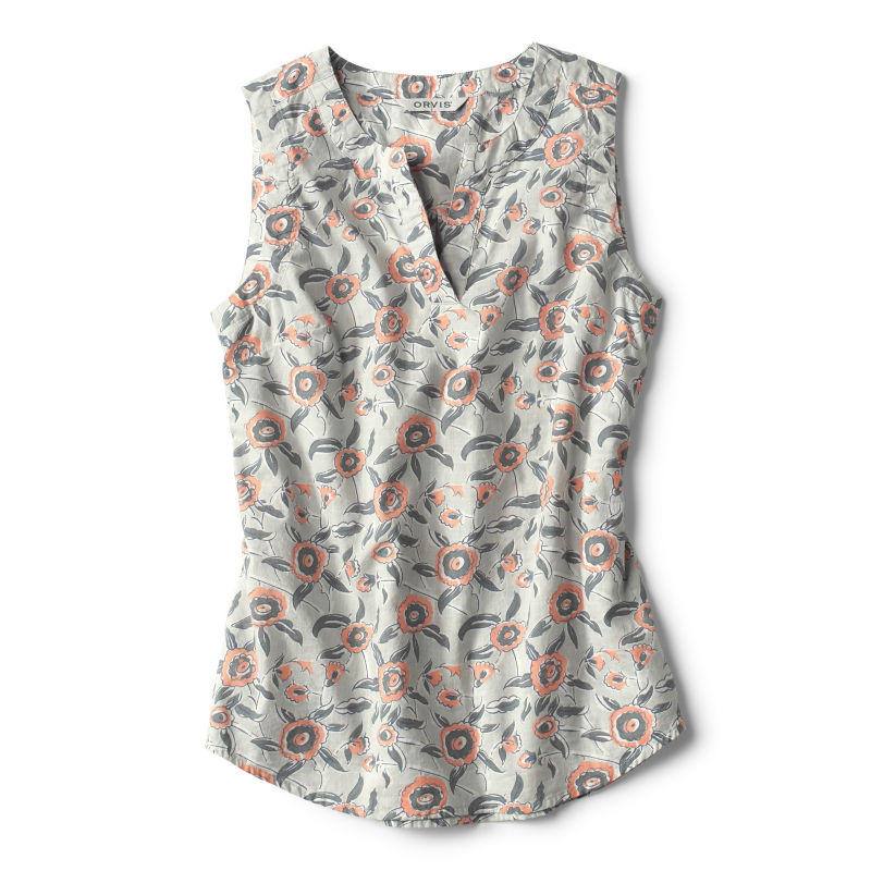 Easy Sleeveless Printed Camp Shirt Orvis