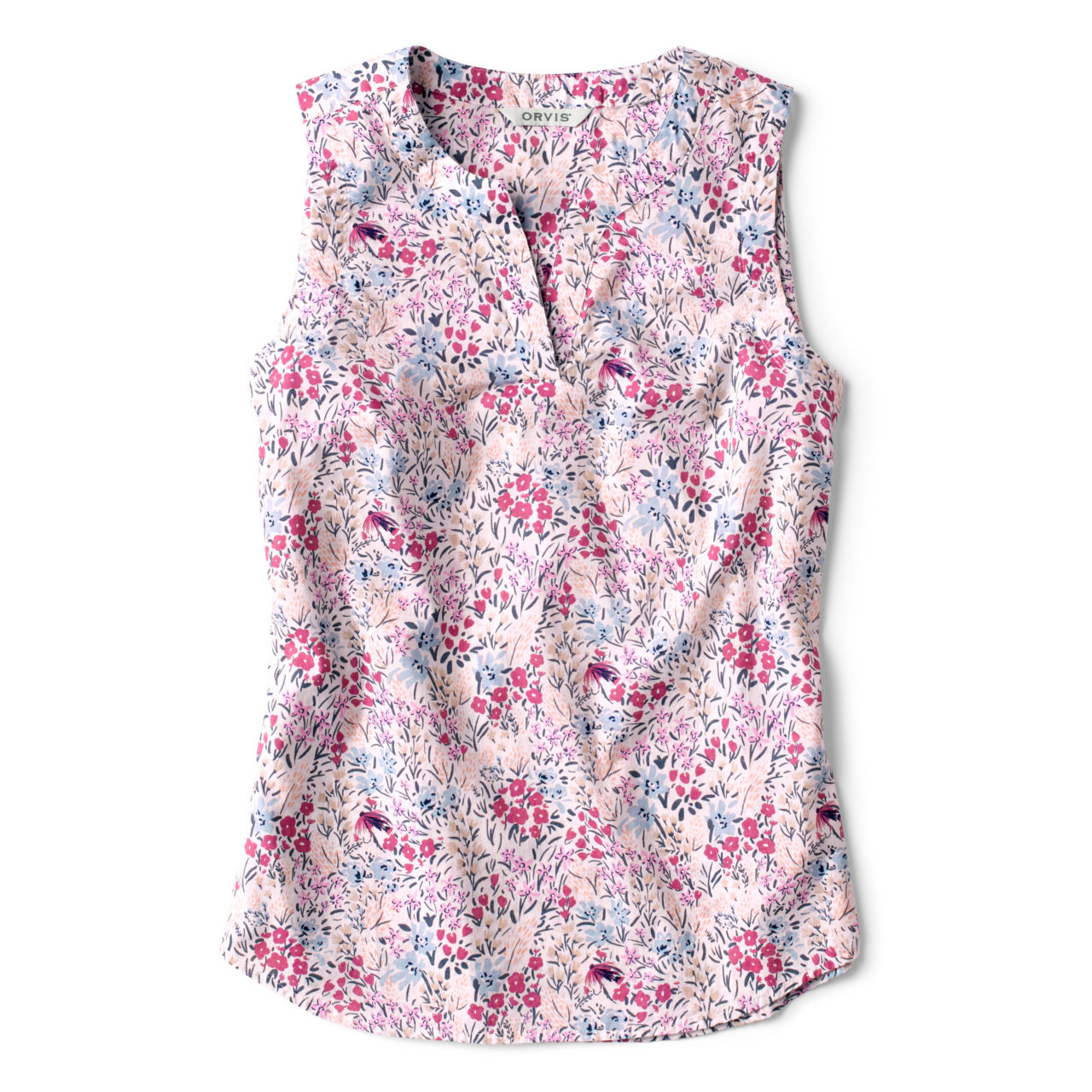 Easy Sleeveless Printed Camp Shirt - PUNCH ARTIST FLORAL image number 0