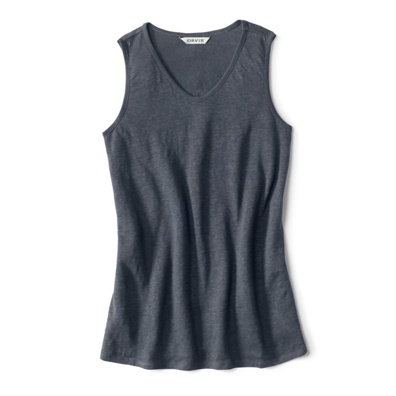 Shoreline Linen Jersey Tank - CARBON image number 0