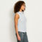 Performance Linen Sleeveless Shirt - WHITE image number 2