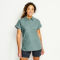 Easy Solid Short-Sleeved Camp Shirt - FOREST image number 0