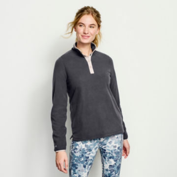 Women's Hill Country Microfleece Quarter-Snap - CARBON image number 1