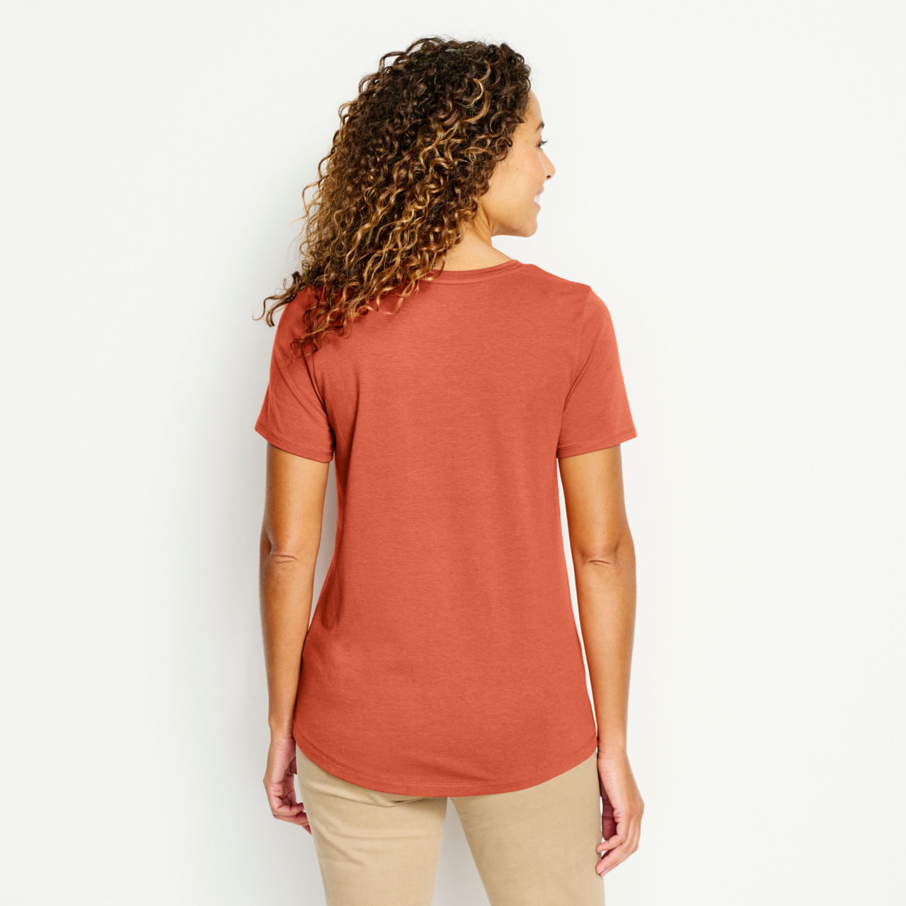 Perfect Relaxed V-Neck Short-Sleeved Tee -  image number 3