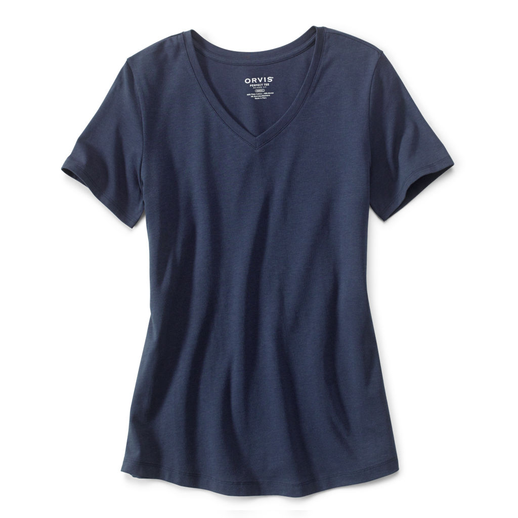 Perfect Relaxed V-Neck Short-Sleeved Tee -  image number 0