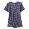 Perfect Relaxed V-Neck Short-Sleeved Tee - BLUE MOON MINI STRIPE image number 0
