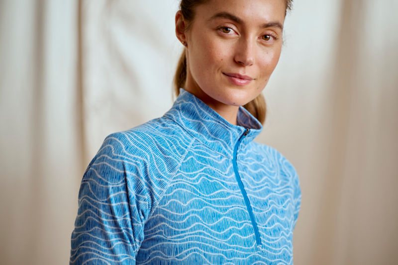 Women&rsquo;s DriCast&trade; 1/4-Zip - PACIFIC BLUE WAVES image number 1