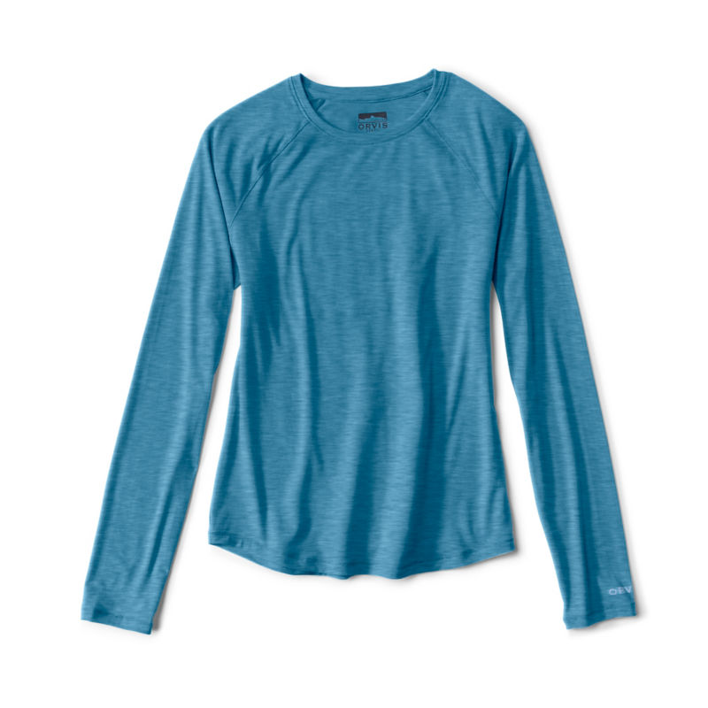 Women's DriCast&trade; Long-Sleeve Crew - BLUE LAGOON image number 5