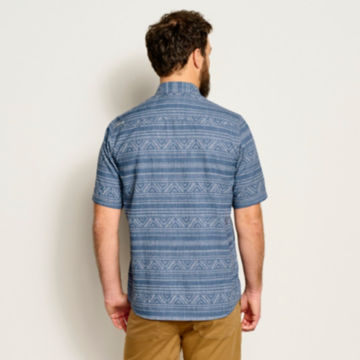 Tech Chambray Western Printed Short-Sleeved Shirt - BLANKETimage number 4