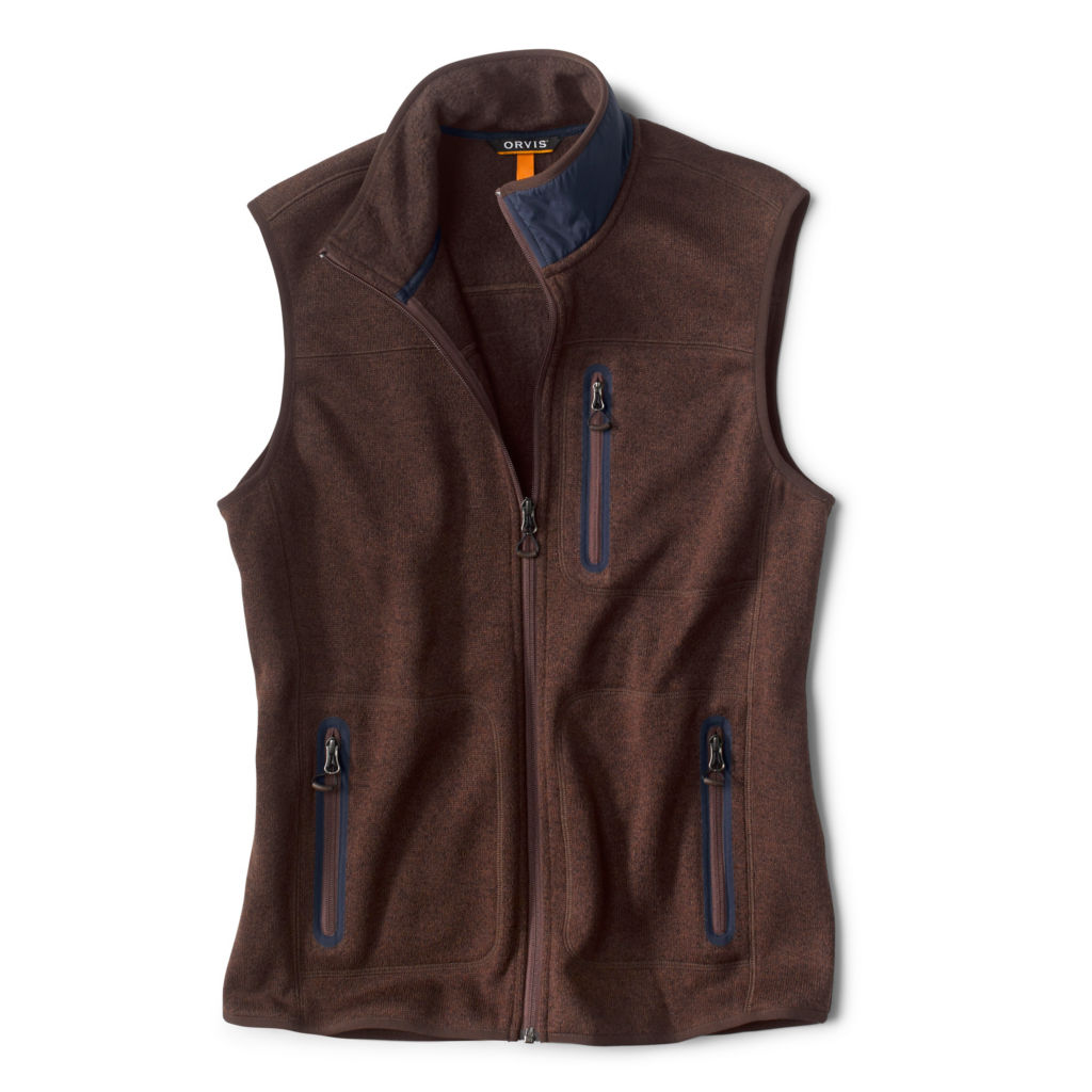 R65™ Sweater Fleece Contrast Vest - MOCHA image number 0
