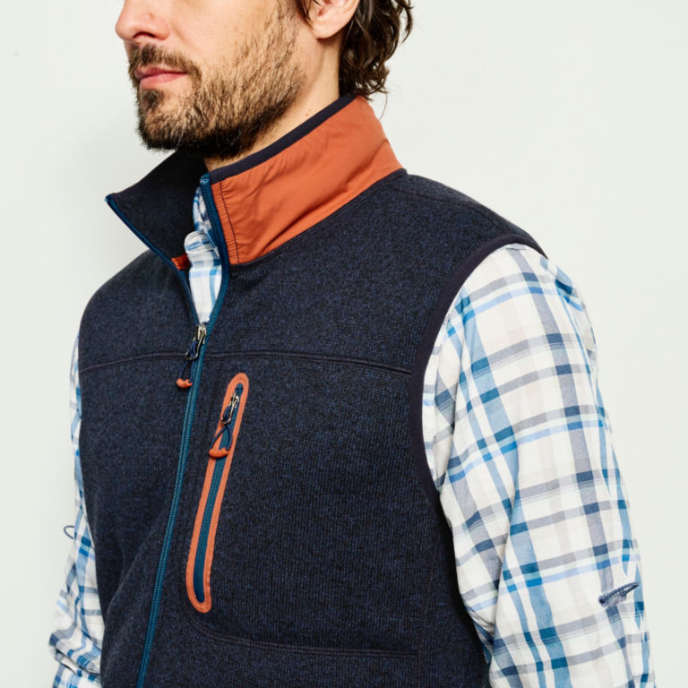 R65™ Sweater Fleece Contrast Vest - INK image number 5