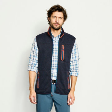 R65™ Sweater Fleece Contrast Vest - INK image number 4