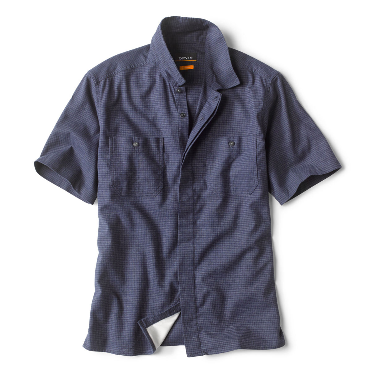 Hemp/Recycled Poly Ripstop Short-Sleeved Shirt - BLUE MOONimage number 0