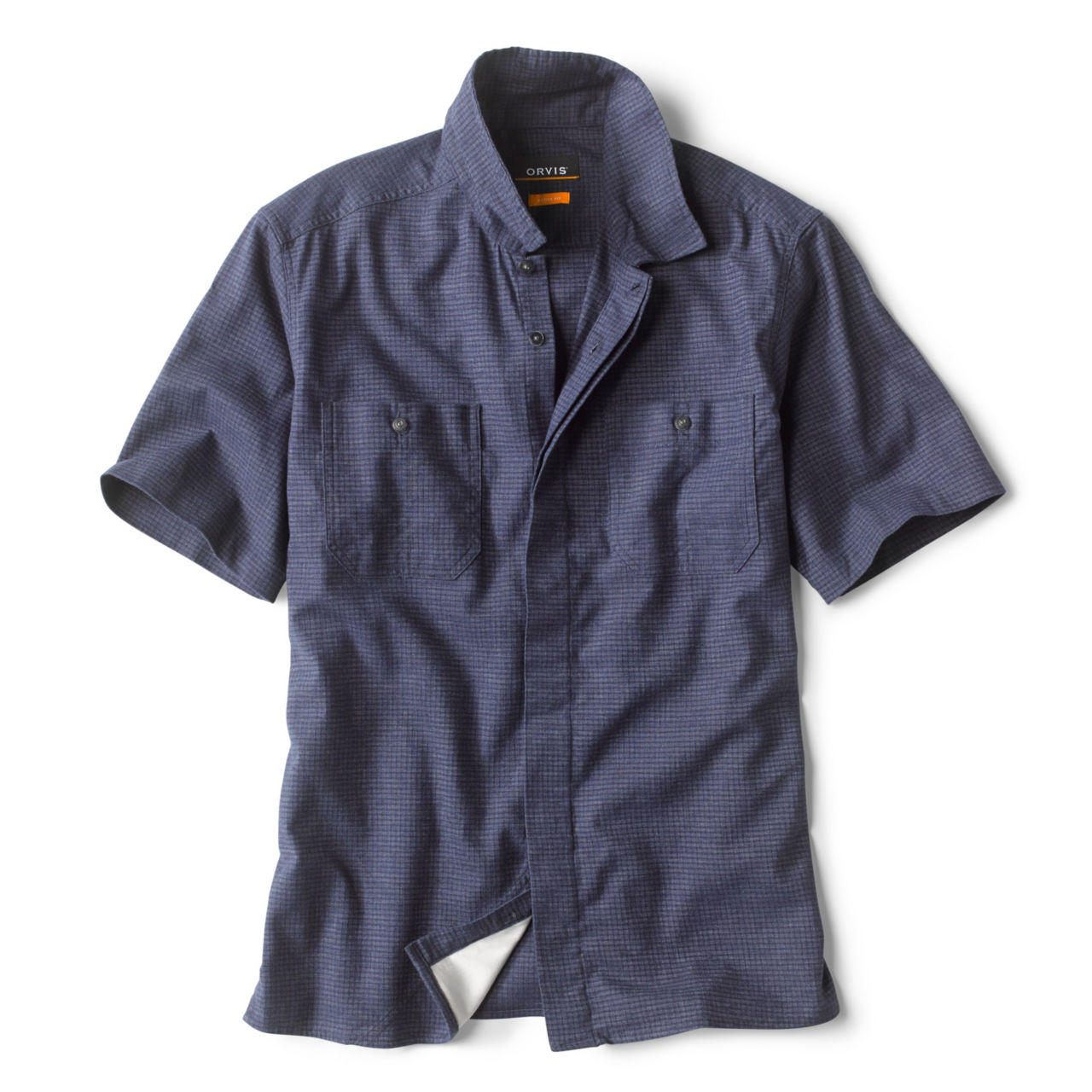 Hemp/Recycled Poly Ripstop Short-Sleeved Shirt - BLUE MOON image number 0