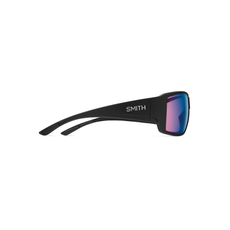 Smith Guide&rsquo;s Choice Polarized Sunglasses - MATTE BLACK FRAME POLARCHROMIC ROSE BLUE MIRROR image number 2