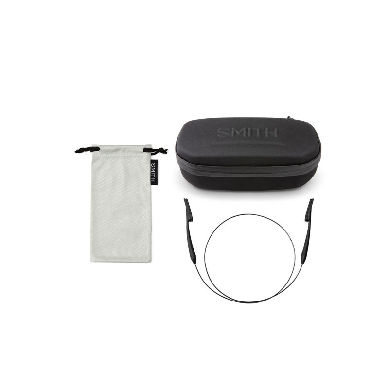 Smith Guide&rsquo;s Choice Polarized Sunglasses - MATTE BLACK FRAME POLARCHROMIC ROSE BLUE MIRROR image number 3