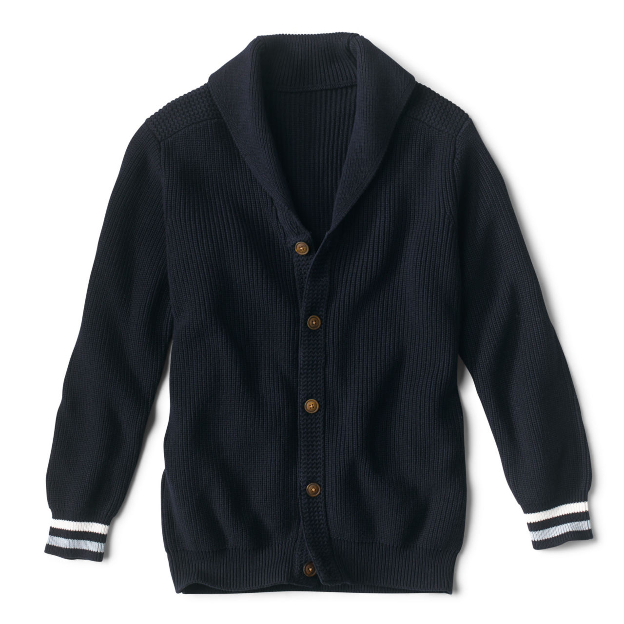 Shawl Cardigan Sweater - NAVY image number 0