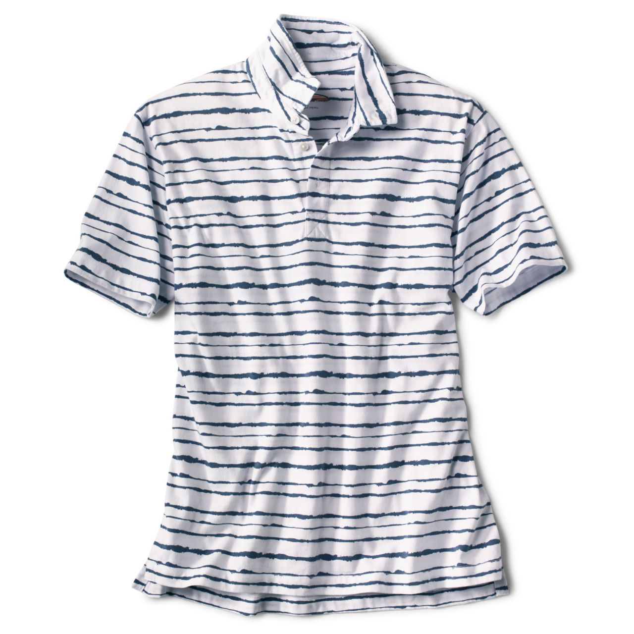 Longboat Printed Polo - WHITE/BLUE STRIPE image number 0