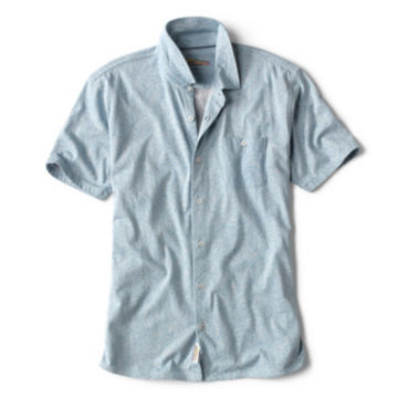 Longboat Knit Button Shirt - BLUE FOGimage number 0